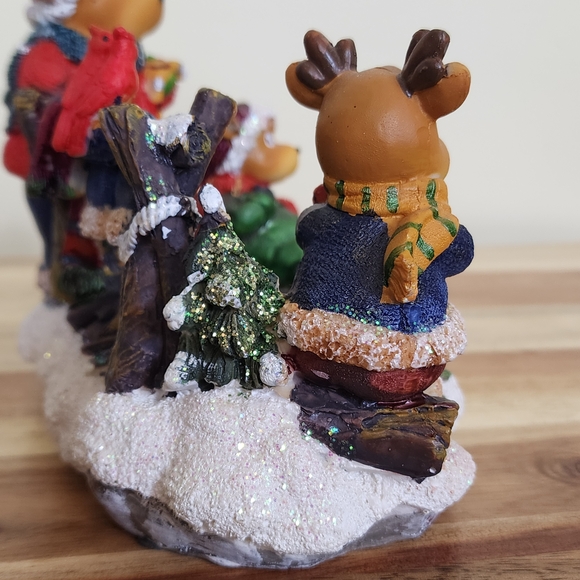 Festive Reindeer Christmas Candle Holder - Picture 11 of 15